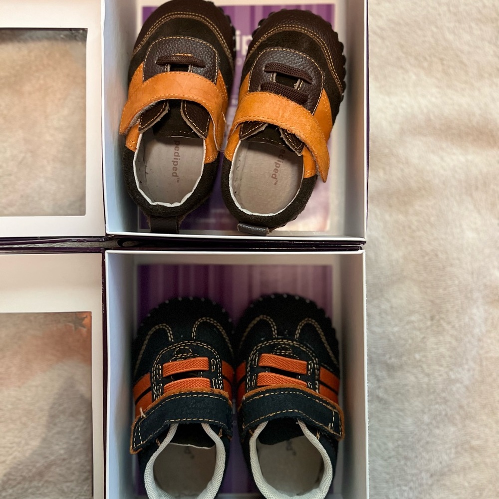 Pediped 6-12 months shoes *2 pairs* NIB
